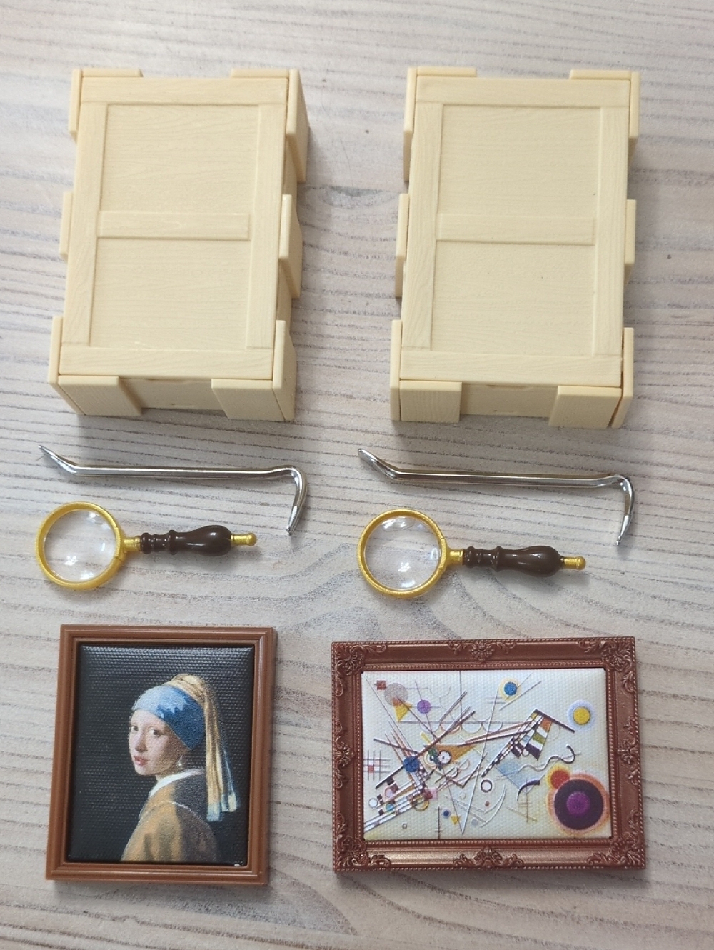 Mini Brand Masterpiece Art -  Girl With a Pearl Earring, Composition VII